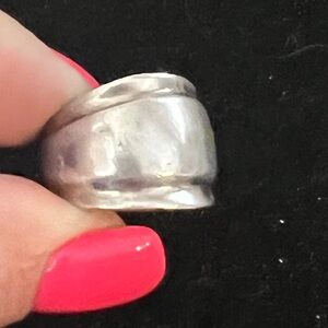 925 STERLING SILVER MEXICO THICK CIGAR BAND RING.  HEAVY